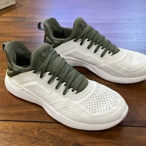 APL TechLoom Tracer Olive and White Sneakers